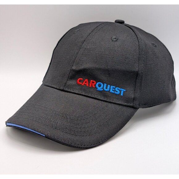 Car Quest Auto Parts Snapback Trucker Hat Black Carquest Adjustable Cap - Picture 1 of 5